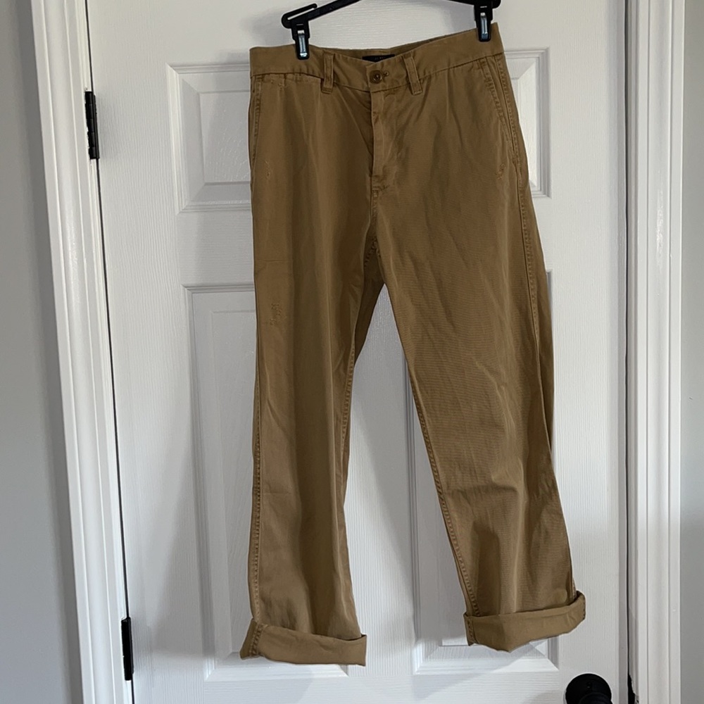 Boyfriend distressed chinos